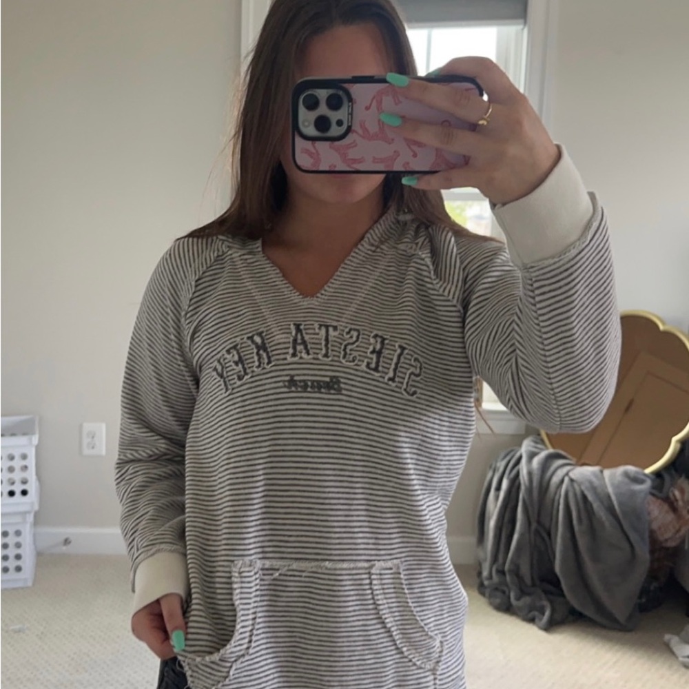 Siesta Key striped hoodie